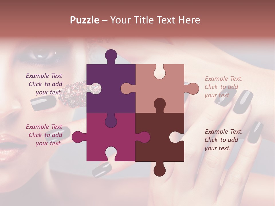 Nail Polish Red Skincare PowerPoint Template