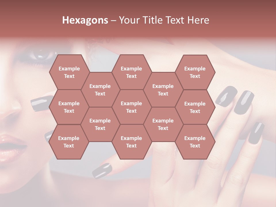 Nail Polish Red Skincare PowerPoint Template