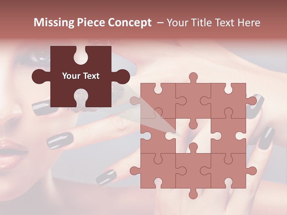 Nail Polish Red Skincare PowerPoint Template