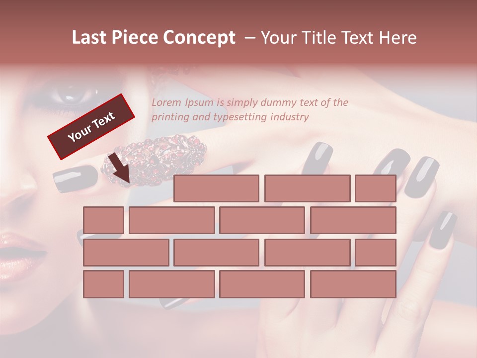 Nail Polish Red Skincare PowerPoint Template