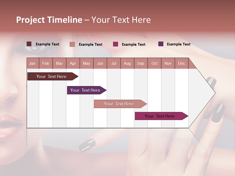 Nail Polish Red Skincare PowerPoint Template