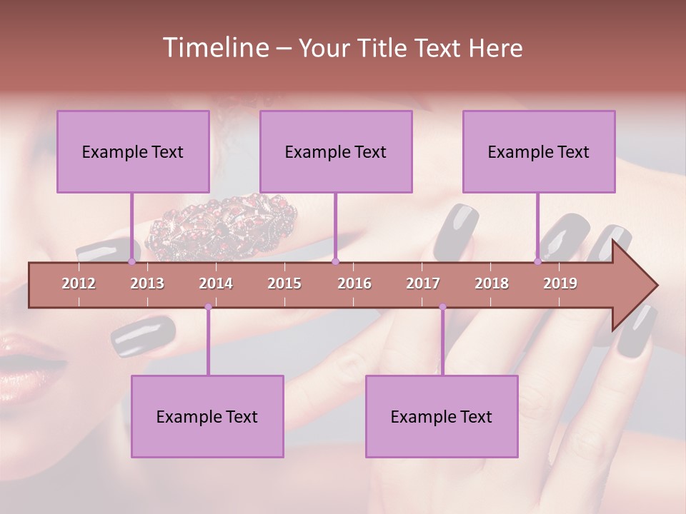 Nail Polish Red Skincare PowerPoint Template