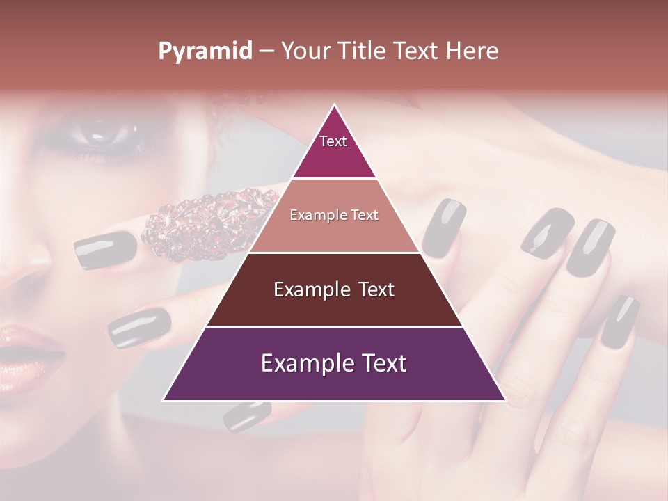 Nail Polish Red Skincare PowerPoint Template