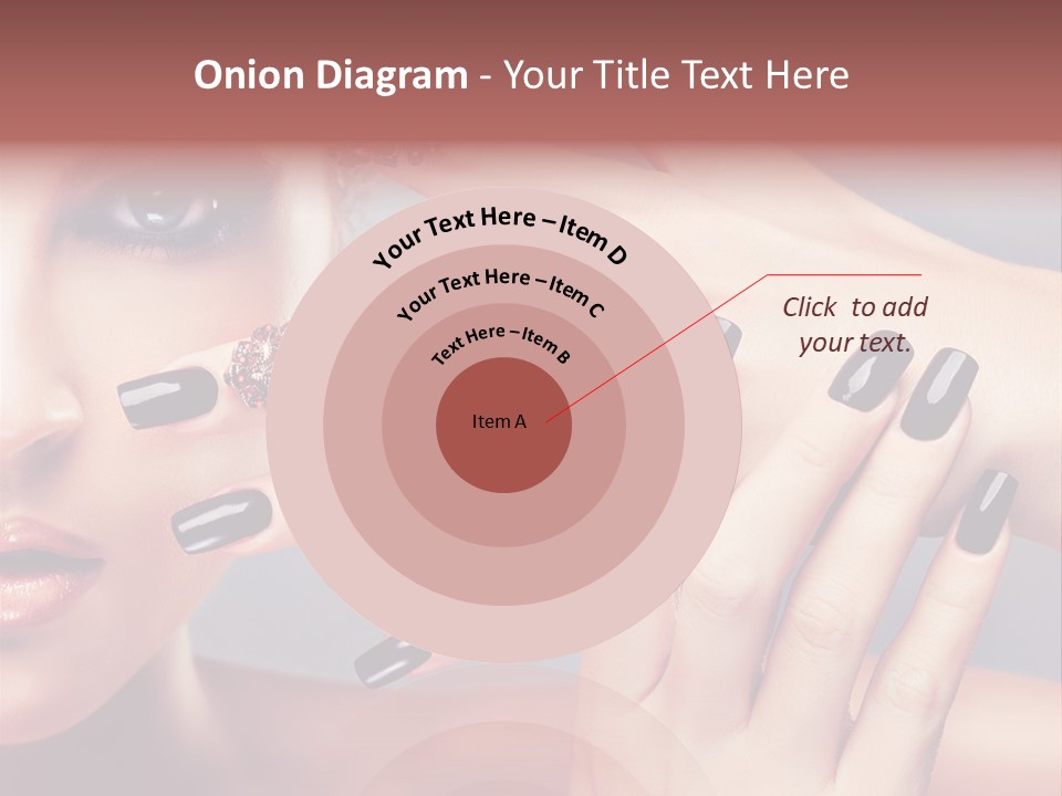 Nail Polish Red Skincare PowerPoint Template