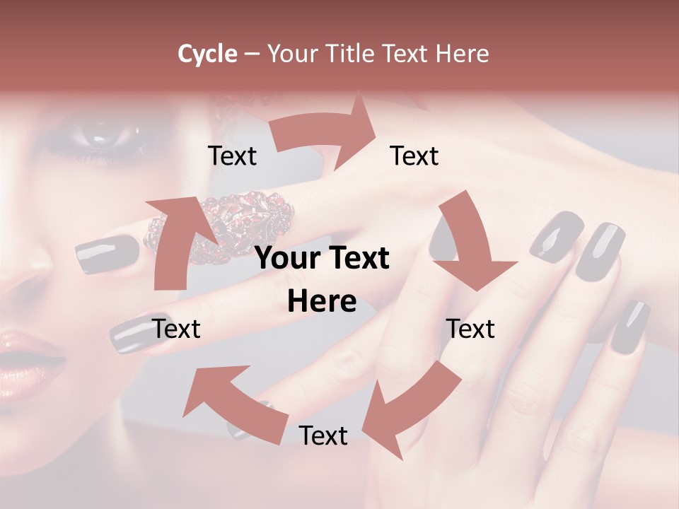 Nail Polish Red Skincare PowerPoint Template