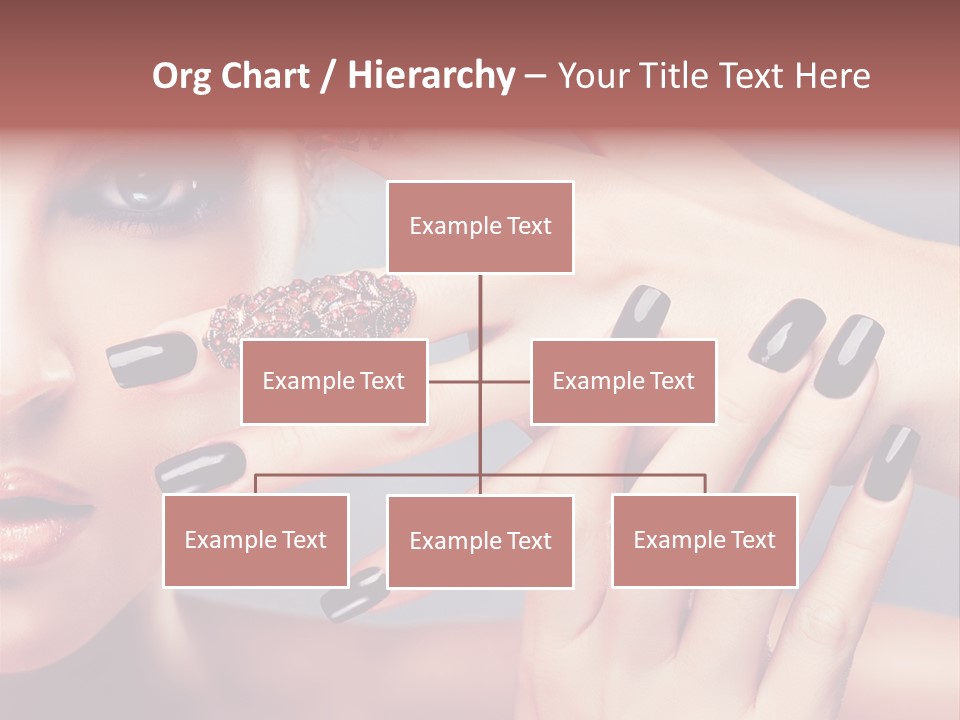 Nail Polish Red Skincare PowerPoint Template