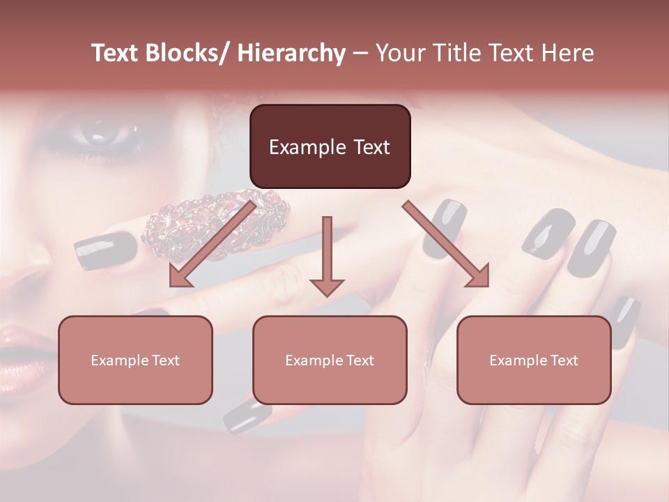 Nail Polish Red Skincare PowerPoint Template