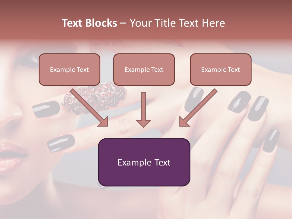 Nail Polish Red Skincare PowerPoint Template