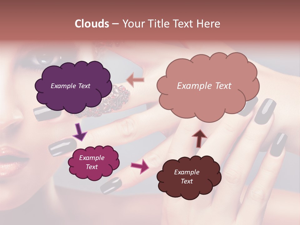 Nail Polish Red Skincare PowerPoint Template
