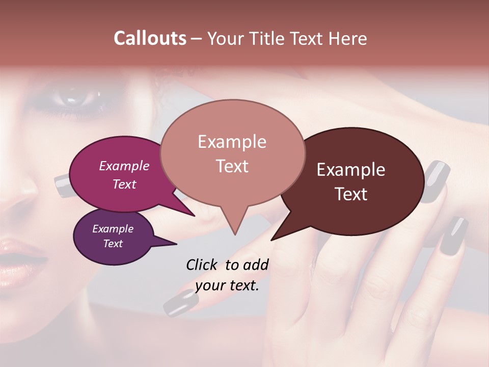 Nail Polish Red Skincare PowerPoint Template