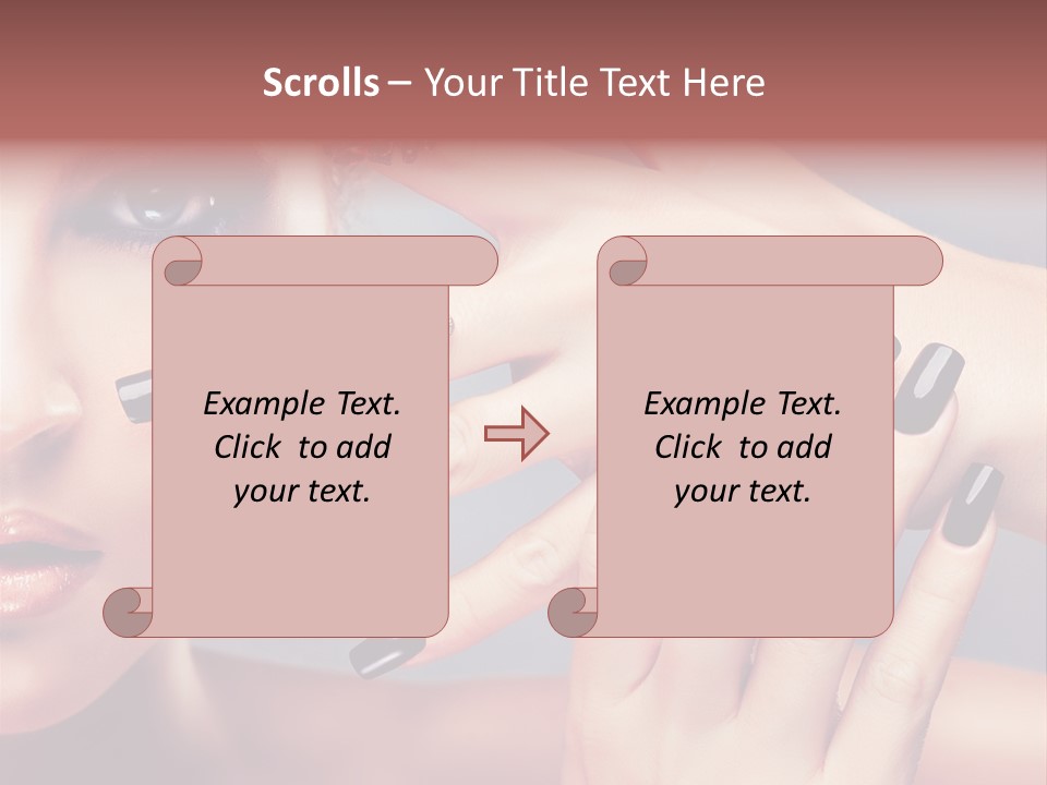 Nail Polish Red Skincare PowerPoint Template