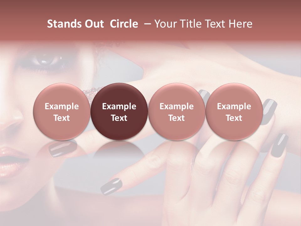 Nail Polish Red Skincare PowerPoint Template