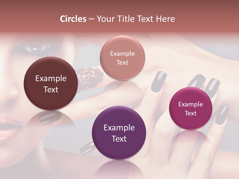Nail Polish Red Skincare PowerPoint Template