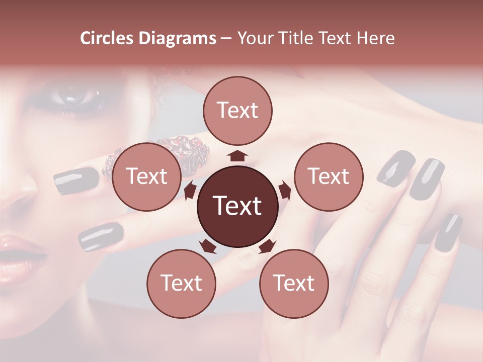 Nail Polish Red Skincare PowerPoint Template