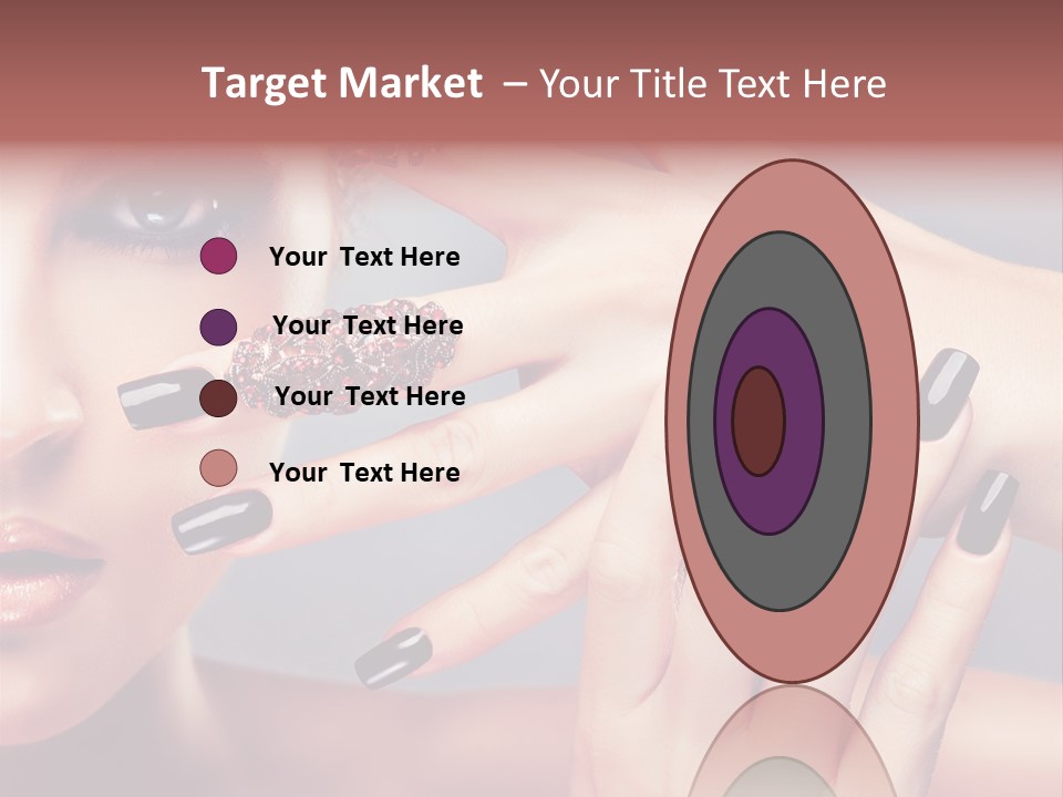 Nail Polish Red Skincare PowerPoint Template