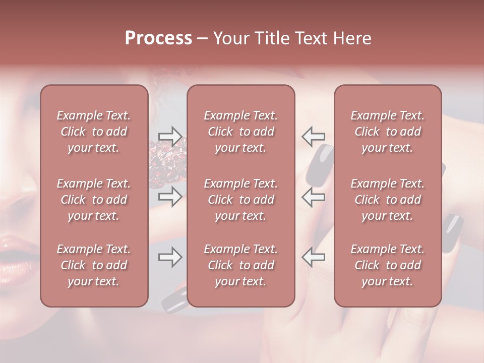 Nail Polish Red Skincare PowerPoint Template