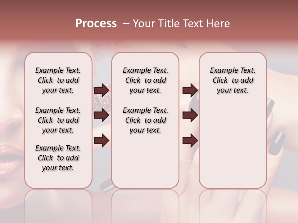 Nail Polish Red Skincare PowerPoint Template