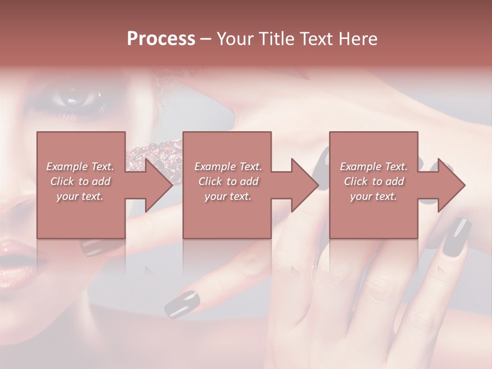 Nail Polish Red Skincare PowerPoint Template