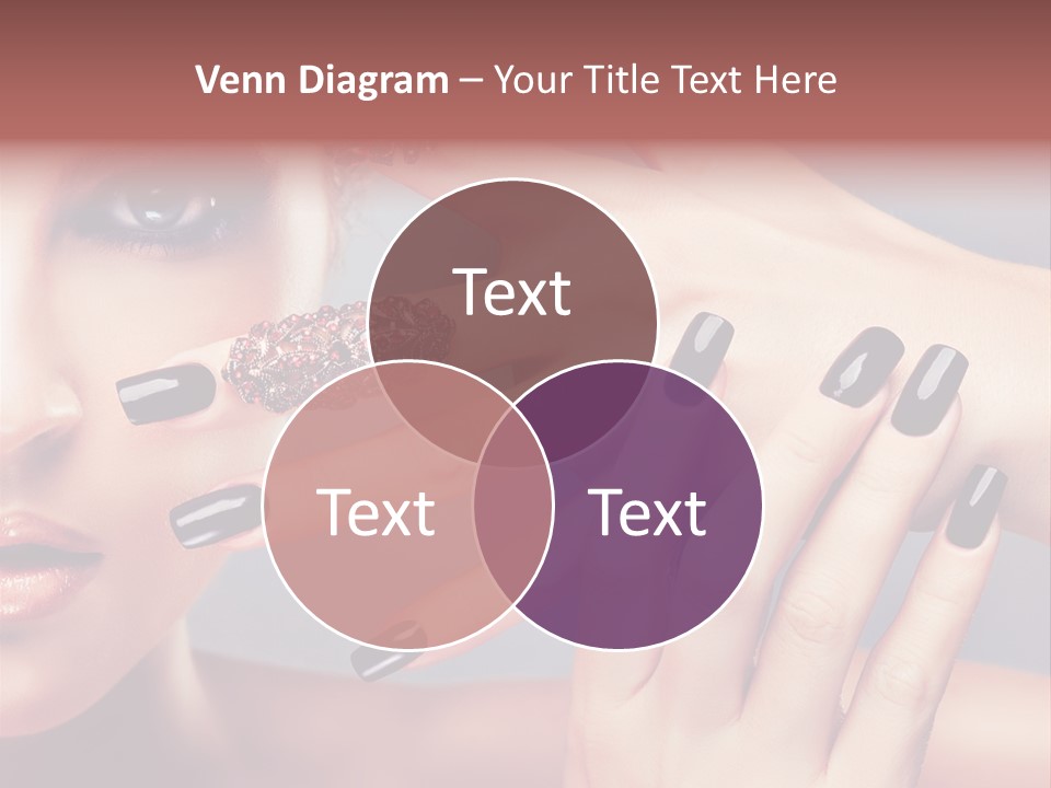 Nail Polish Red Skincare PowerPoint Template