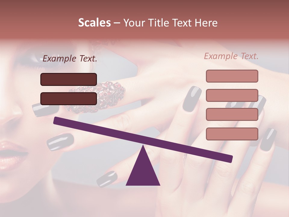 Nail Polish Red Skincare PowerPoint Template