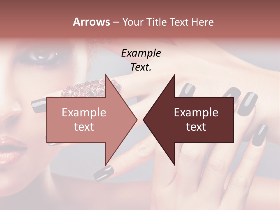 Nail Polish Red Skincare PowerPoint Template