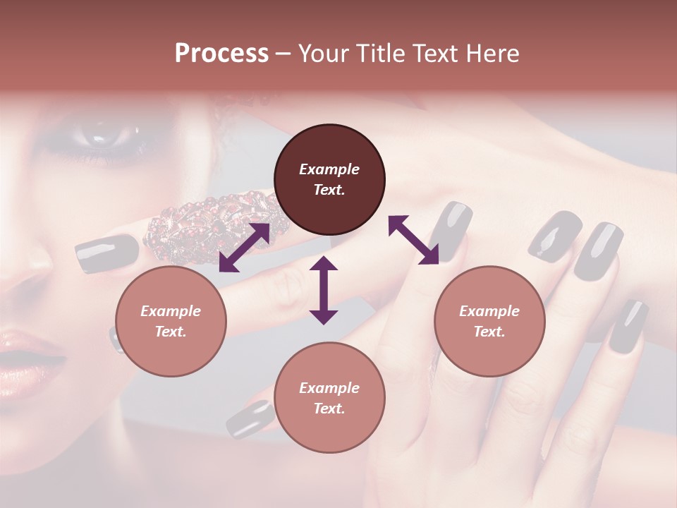 Nail Polish Red Skincare PowerPoint Template