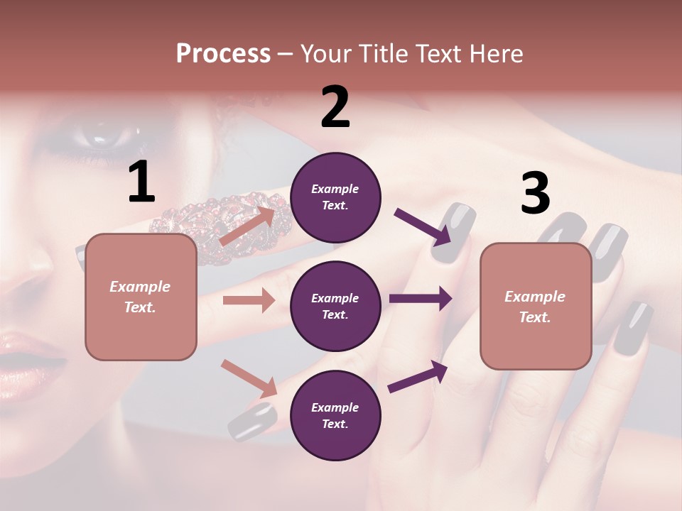 Nail Polish Red Skincare PowerPoint Template