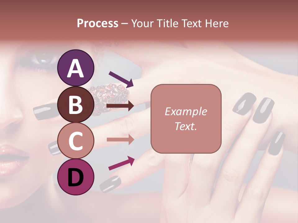 Nail Polish Red Skincare PowerPoint Template