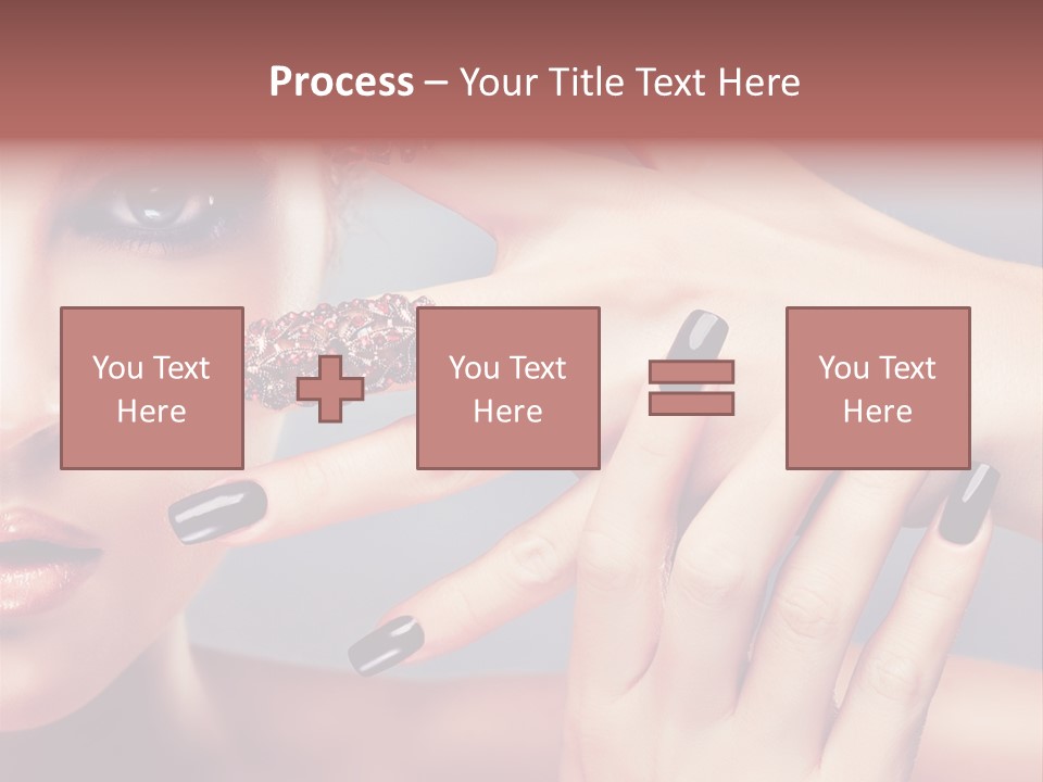 Nail Polish Red Skincare PowerPoint Template