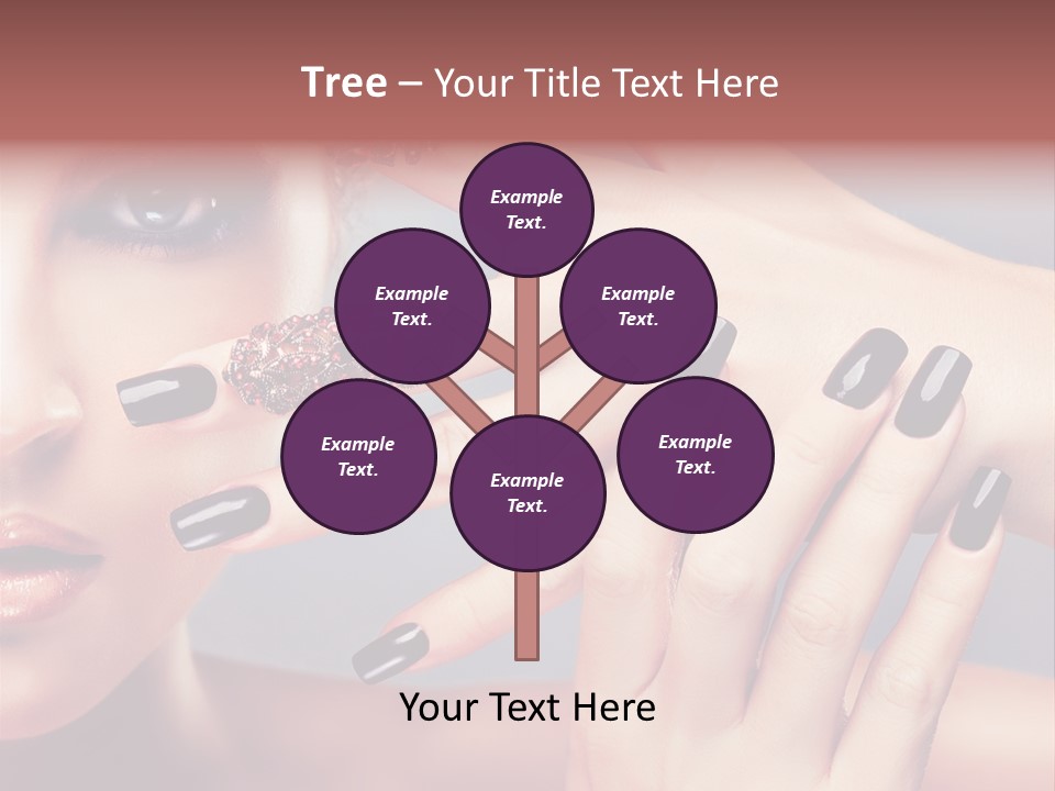 Nail Polish Red Skincare PowerPoint Template