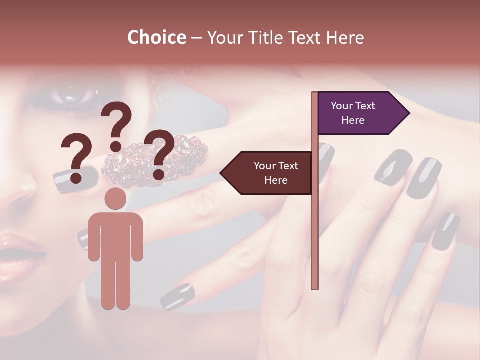Nail Polish Red Skincare PowerPoint Template