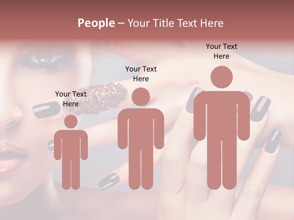 Nail Polish Red Skincare PowerPoint Template