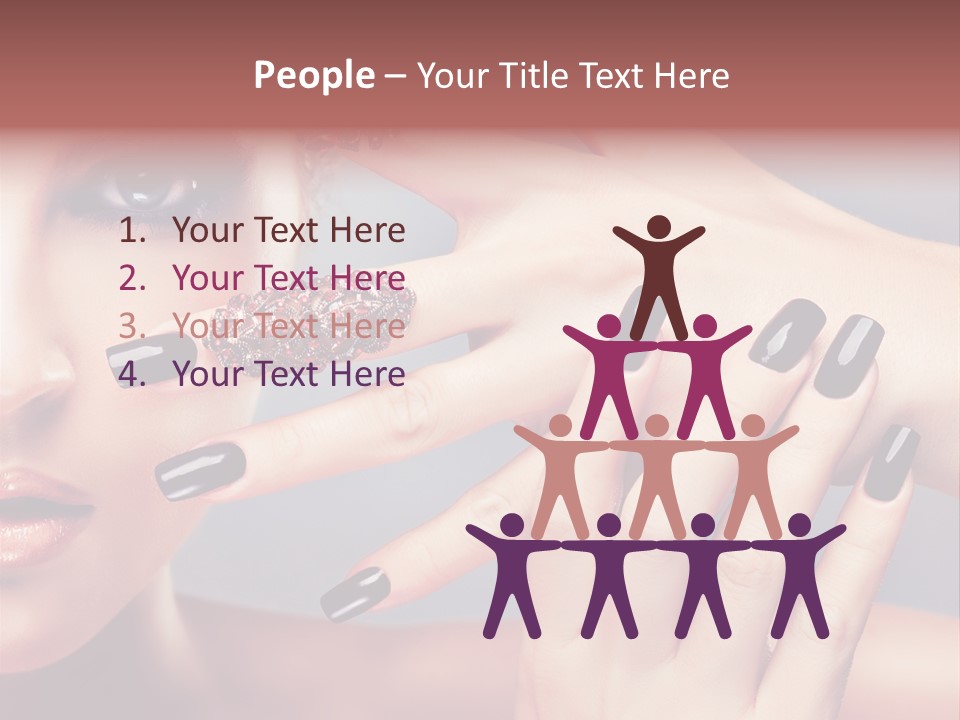 Nail Polish Red Skincare PowerPoint Template