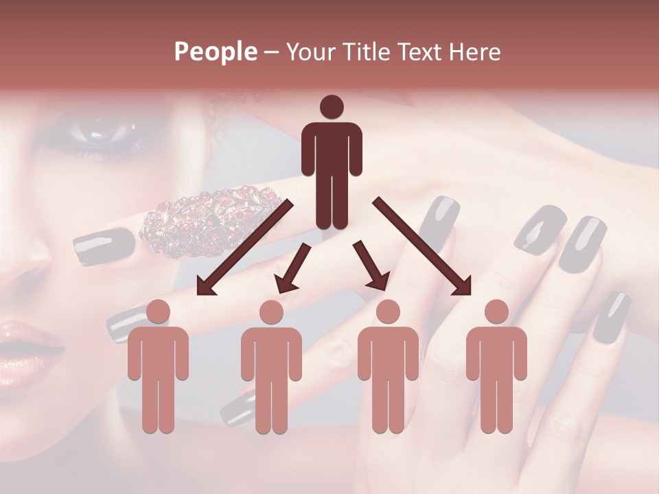 Nail Polish Red Skincare PowerPoint Template