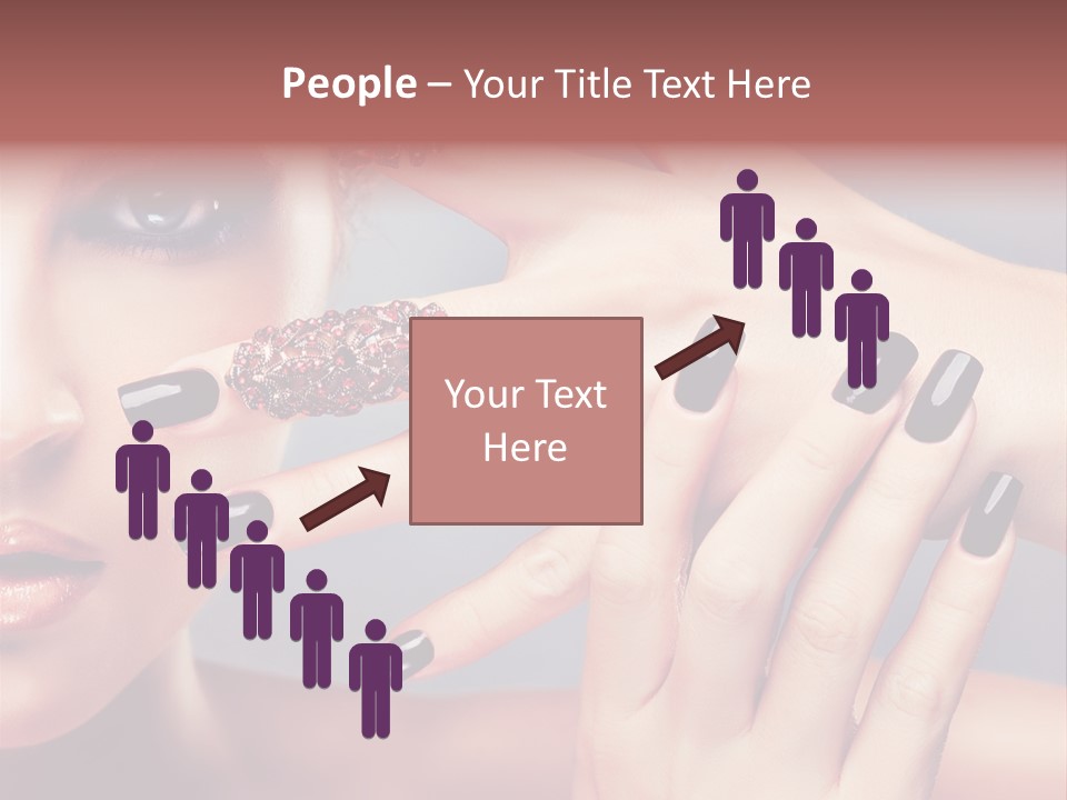 Nail Polish Red Skincare PowerPoint Template