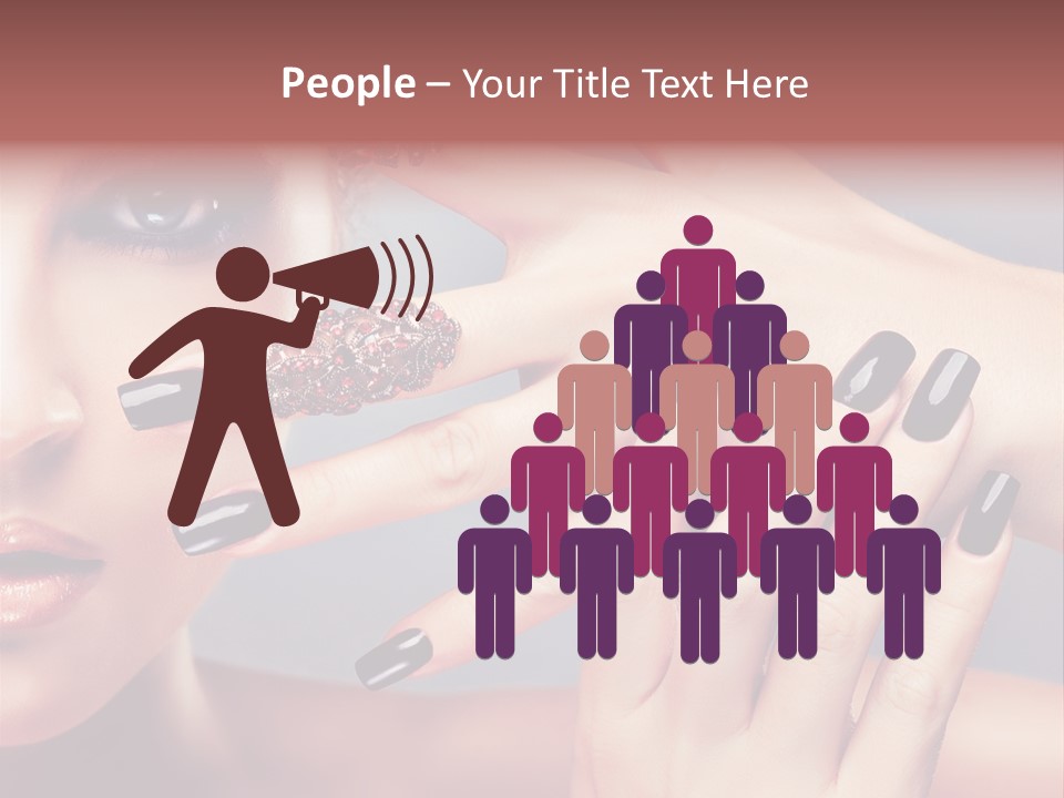 Nail Polish Red Skincare PowerPoint Template