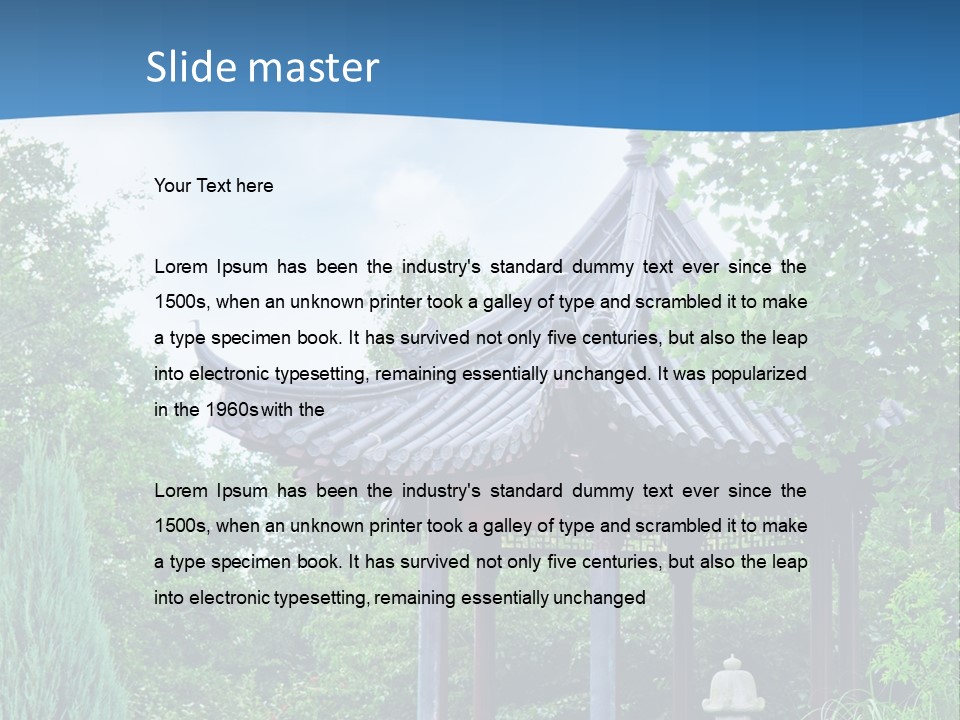 Tree Kiosk Color PowerPoint Template