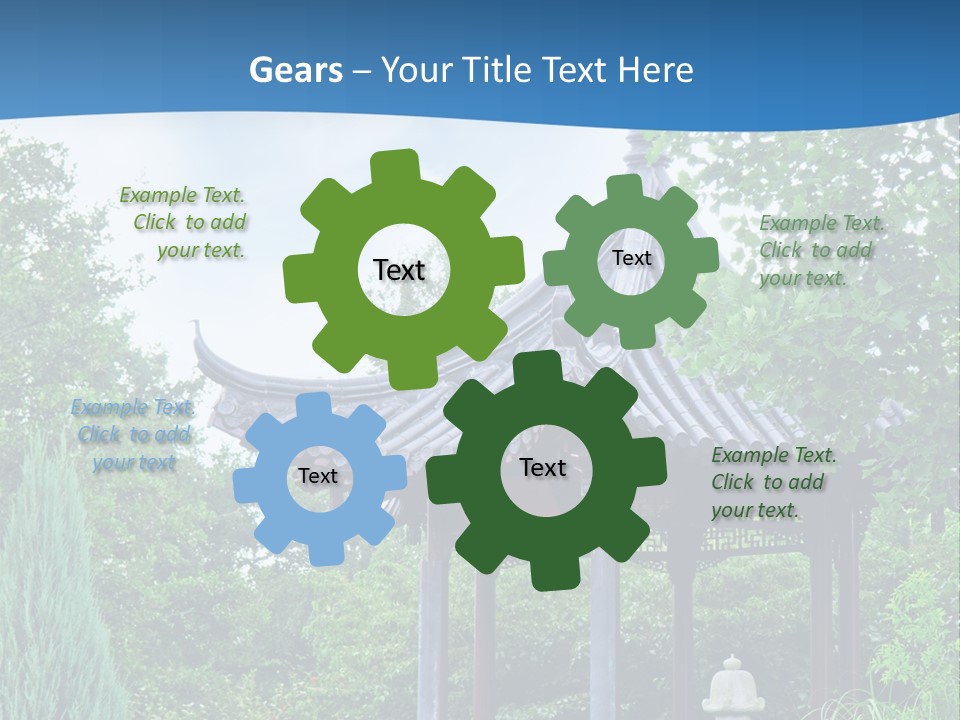 Tree Kiosk Color PowerPoint Template