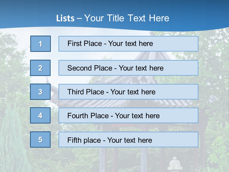 Tree Kiosk Color PowerPoint Template