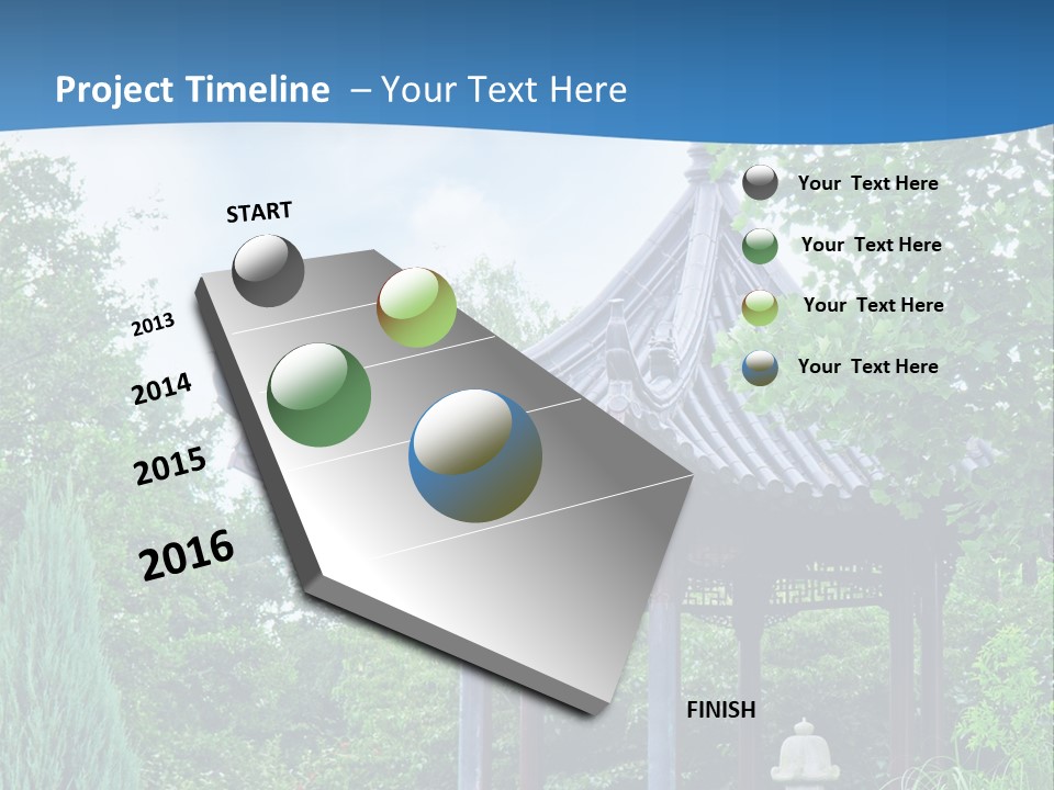 Tree Kiosk Color PowerPoint Template
