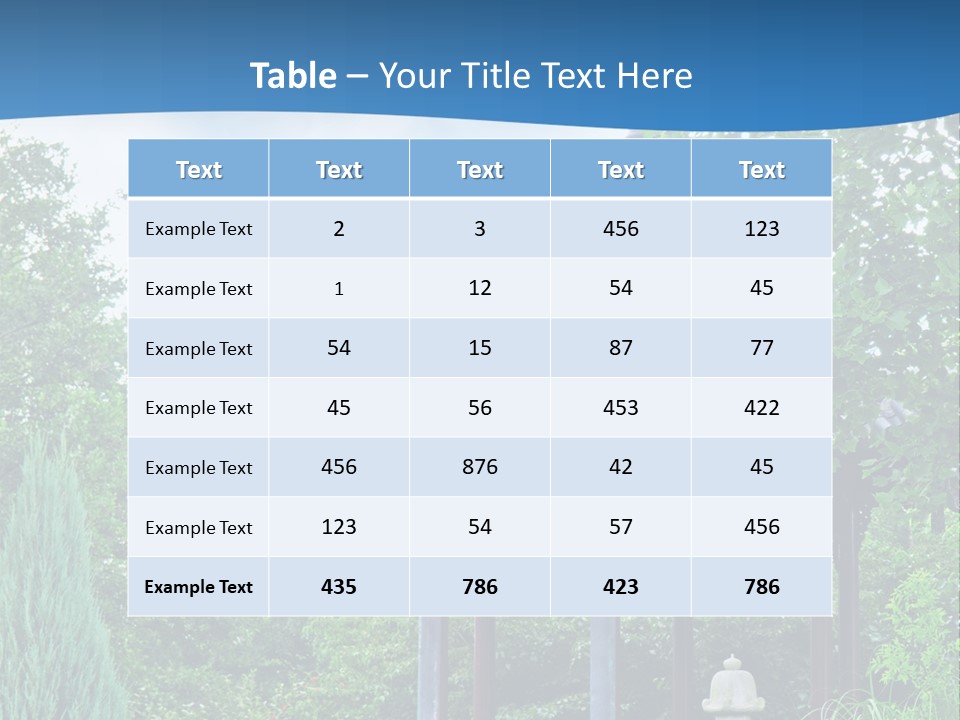 Tree Kiosk Color PowerPoint Template