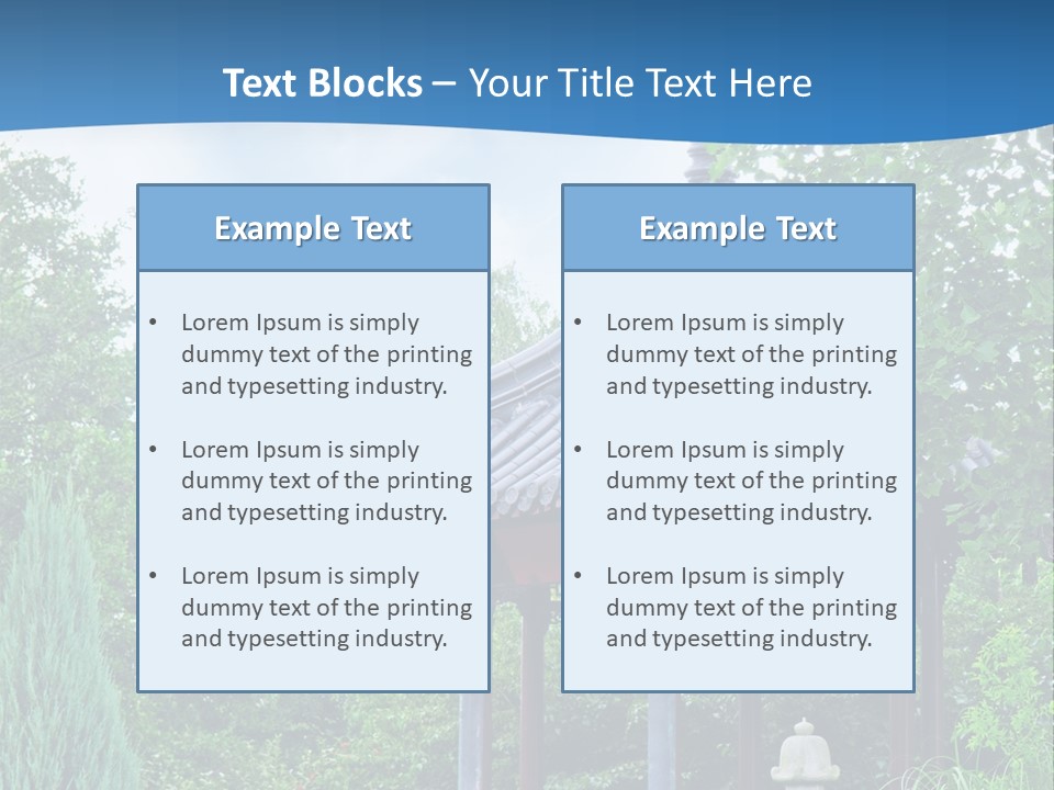 Tree Kiosk Color PowerPoint Template