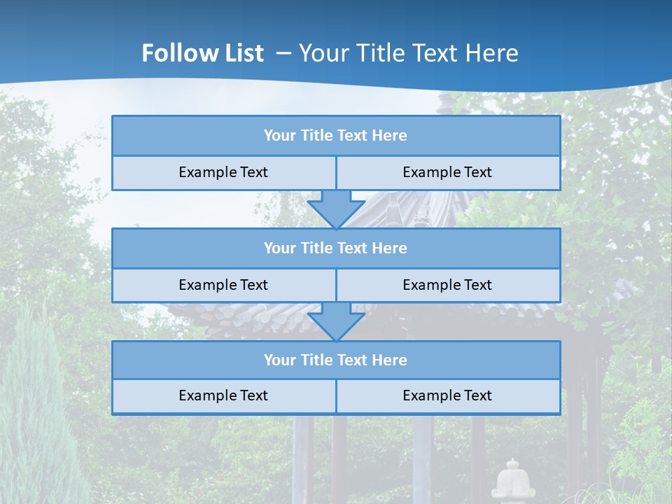 Tree Kiosk Color PowerPoint Template