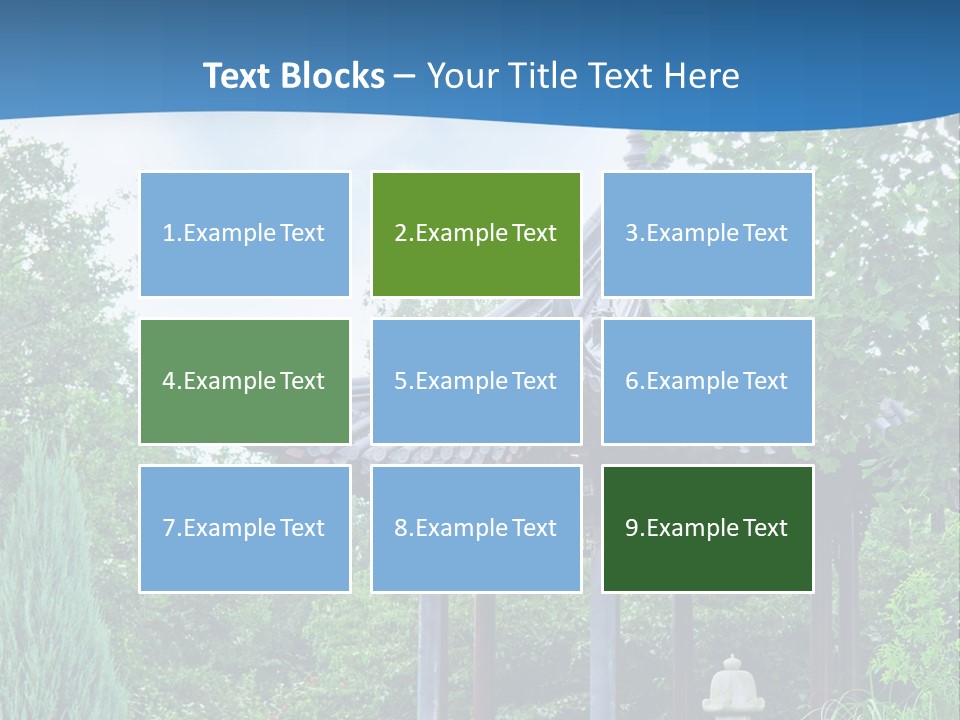 Tree Kiosk Color PowerPoint Template