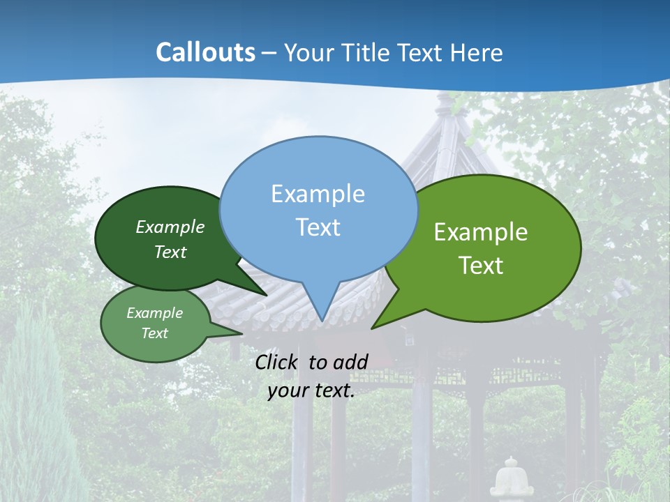 Tree Kiosk Color PowerPoint Template