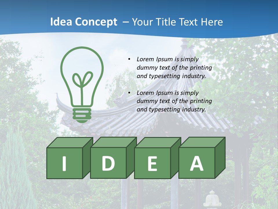 Tree Kiosk Color PowerPoint Template