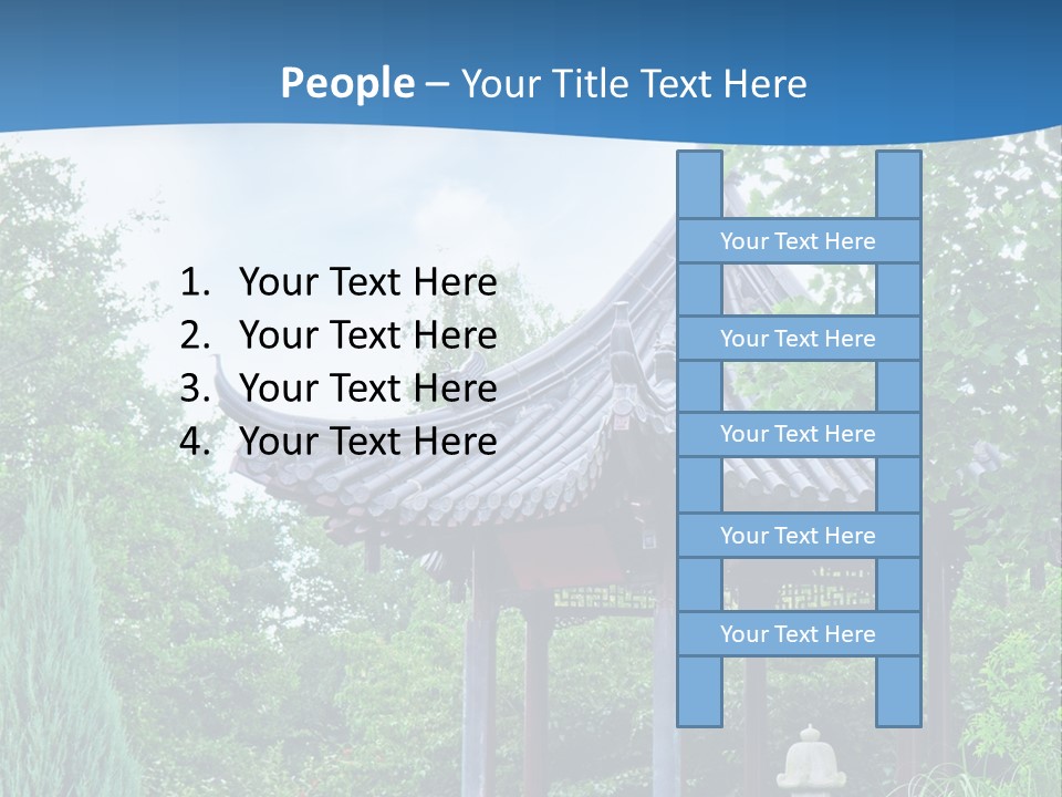 Tree Kiosk Color PowerPoint Template