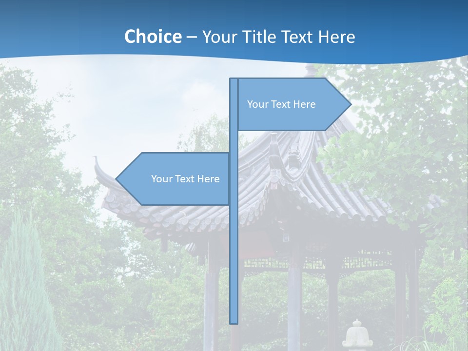 Tree Kiosk Color PowerPoint Template
