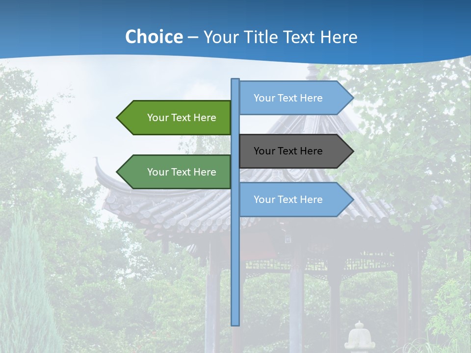 Tree Kiosk Color PowerPoint Template