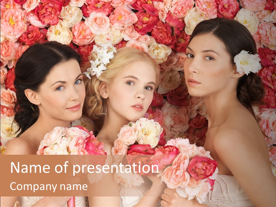 Romantic Lovely Dress PowerPoint Template